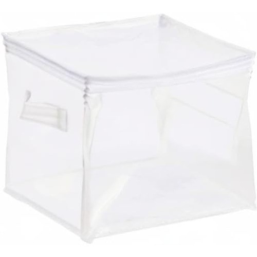 Clear Zippered Storage Bags Closet Organization Stackable Clothing & Linen