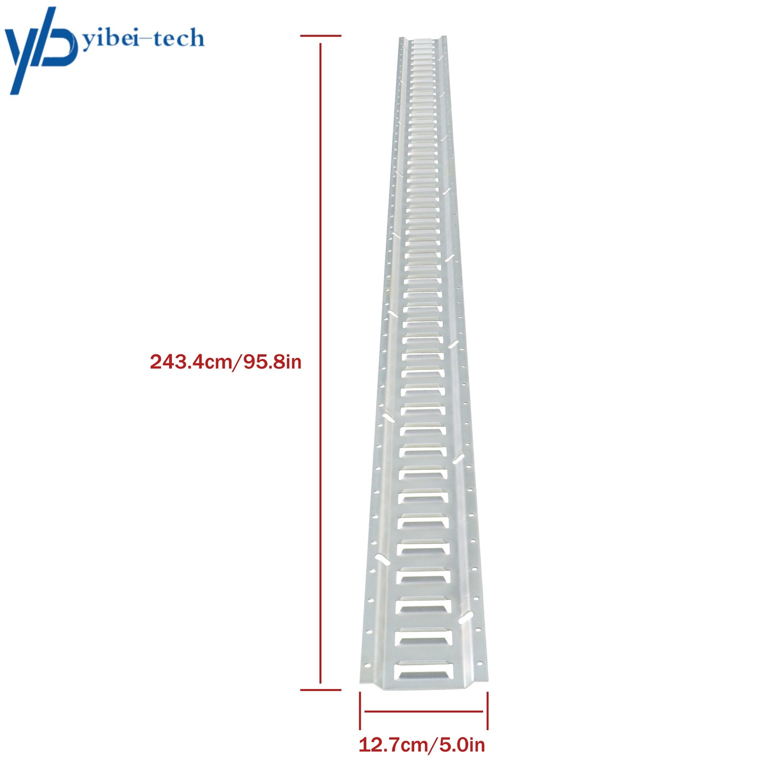 30 Pack 8' E Track Tie Down Rail Kit Horizontal Galvanized Durable For Trucks