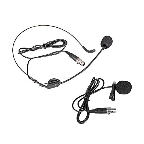 Wireless Microphone System UHF 6 lavalier Microphone Bodypacks Lapel Mic