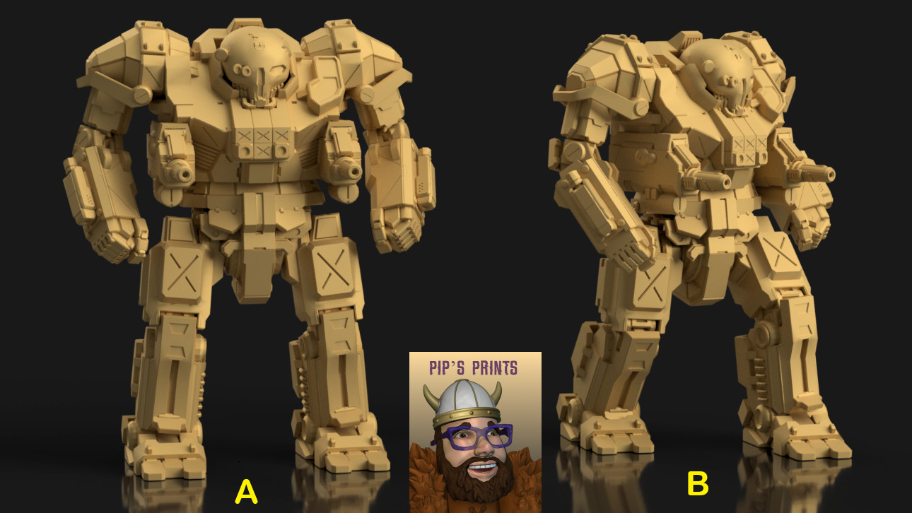 AS7-W Atlas "Warlord" For Battletech CGL Scale Syllogy 6mm-10mm-15mm