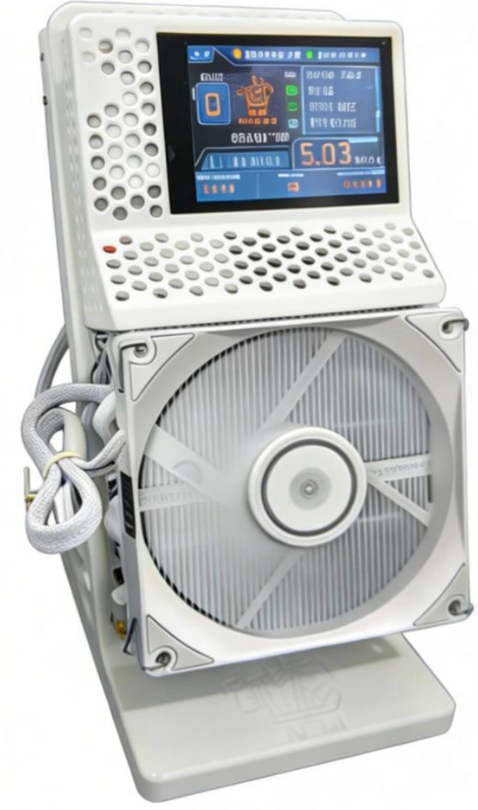 NMQAxe++ - 4-Chip White Bitcoin Miner 4.8 TH/s • Up To 6TH/s
