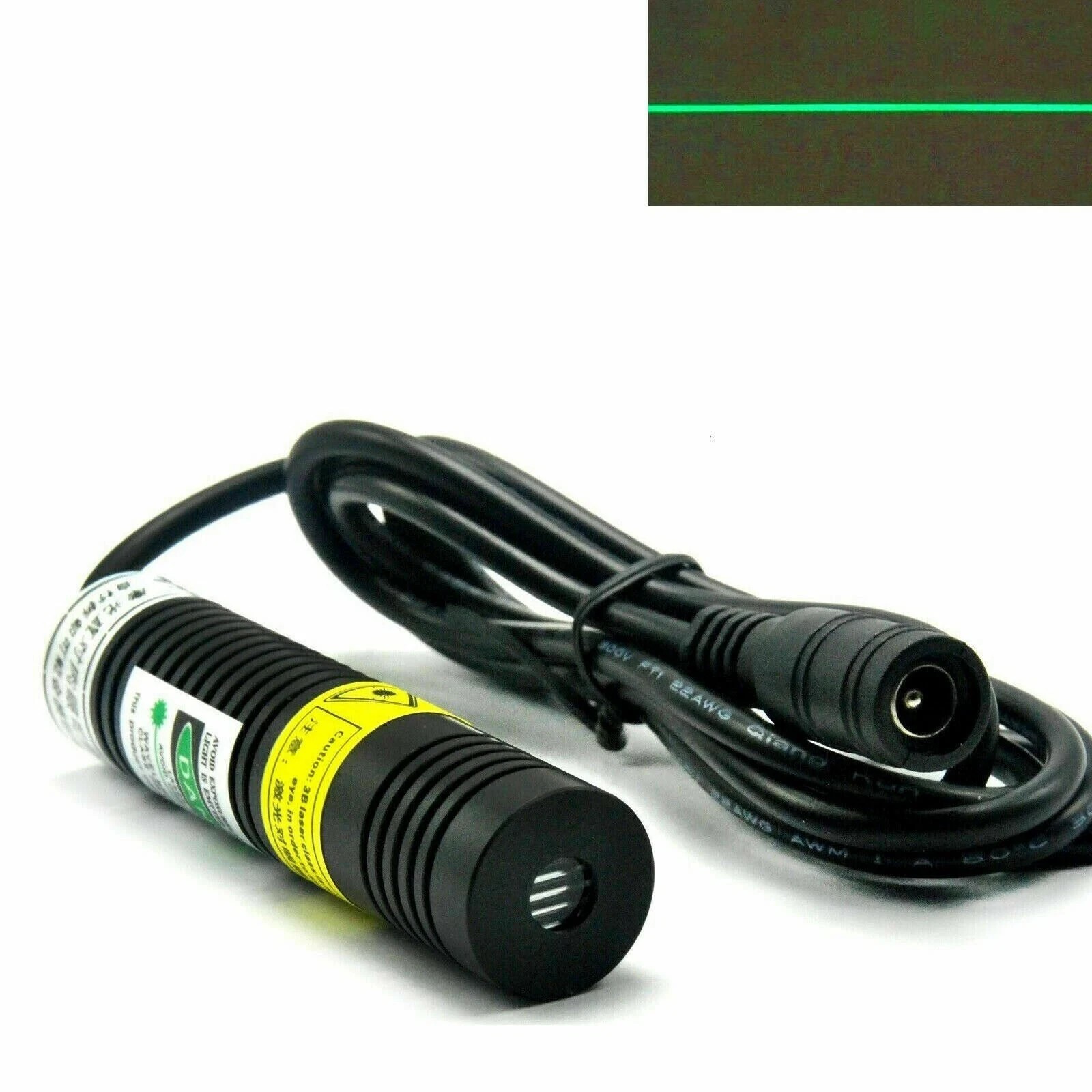 Green Line 532nm 10mW Level Marking 5V Power Laser Diode Module 18x75mm