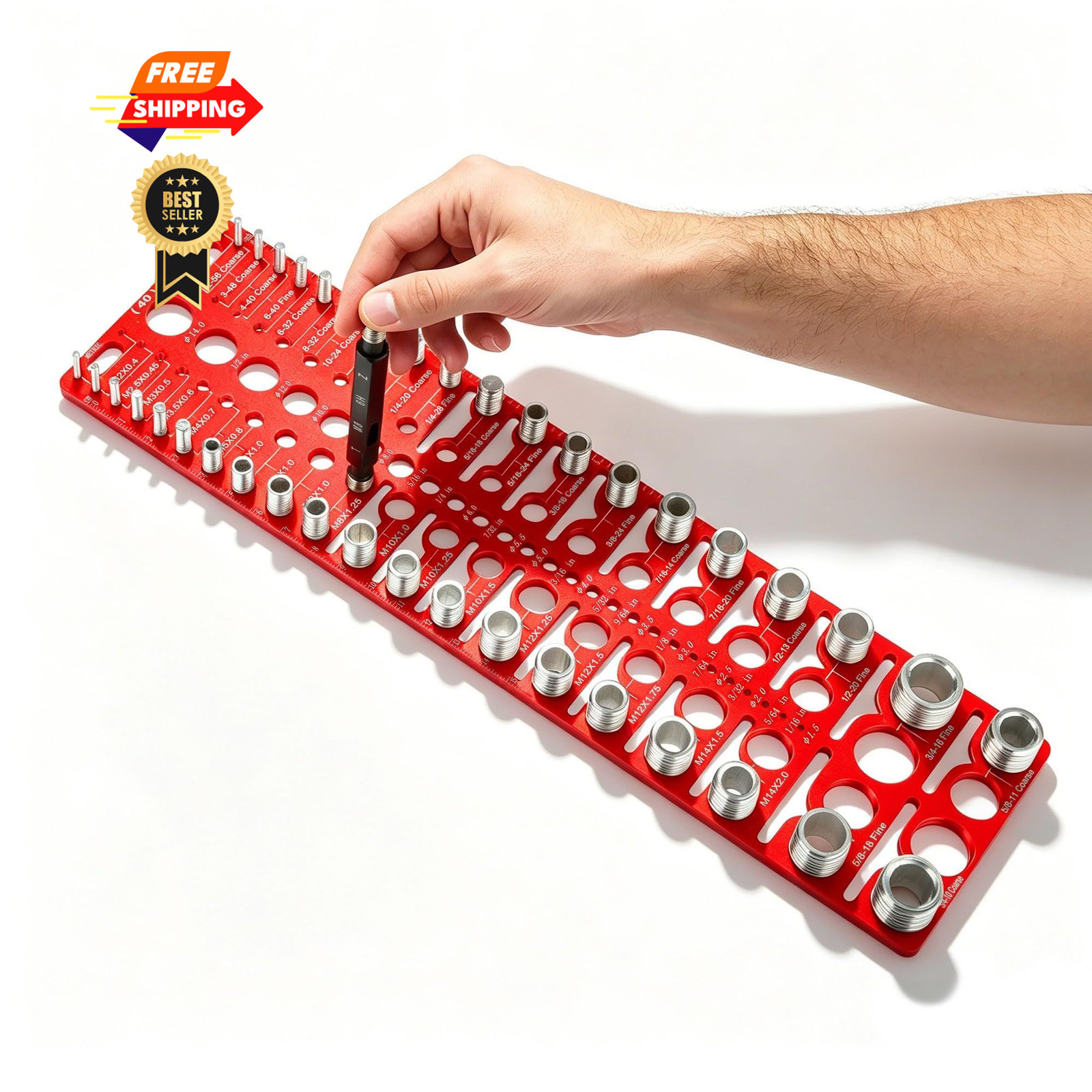 66 Thread Checker, VEXTHYX 22 standard/sae & 18 metric nut 66 Checker