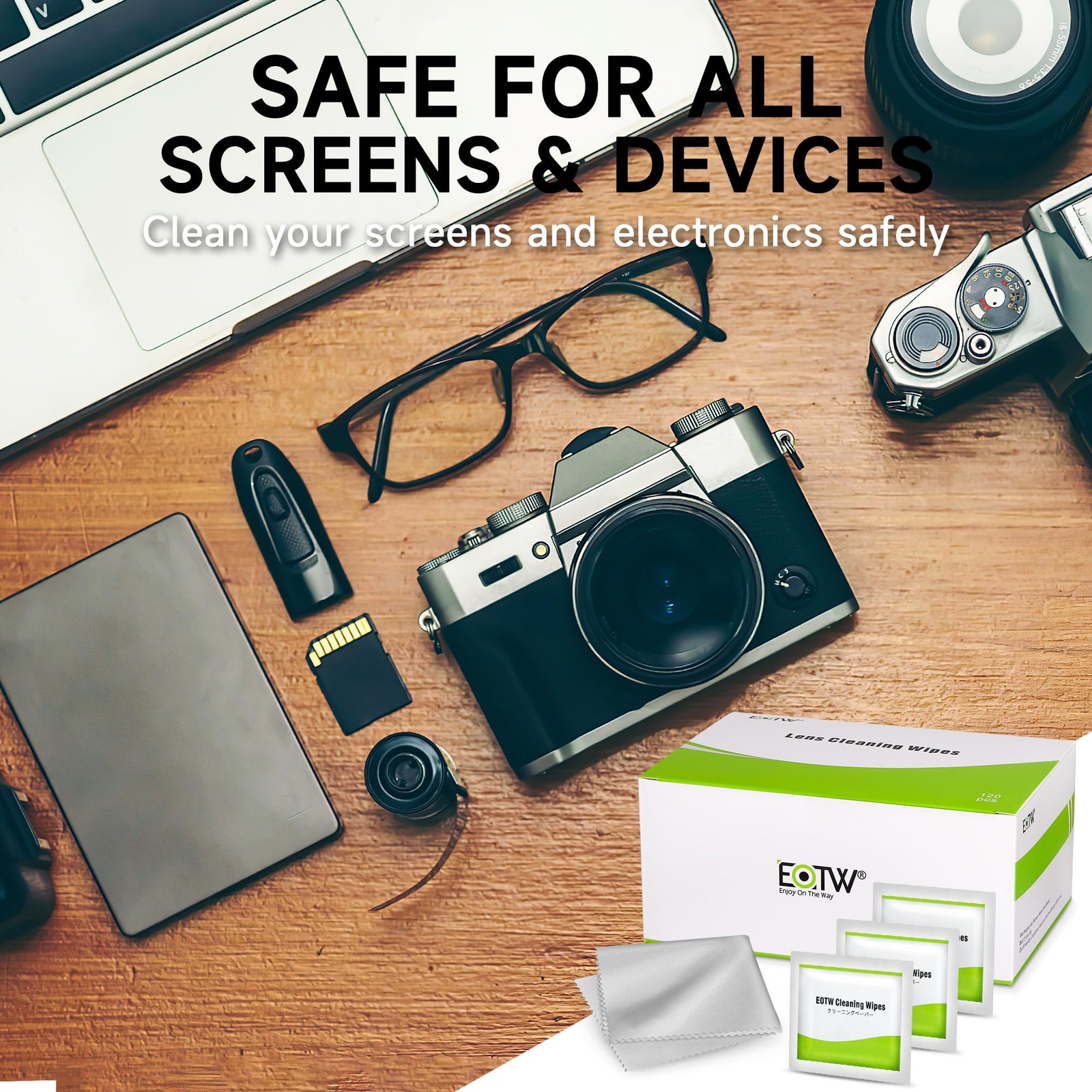 EOTW Computer Screen Wipes Individually Wrapped Pre-moistened Electronic Monitor