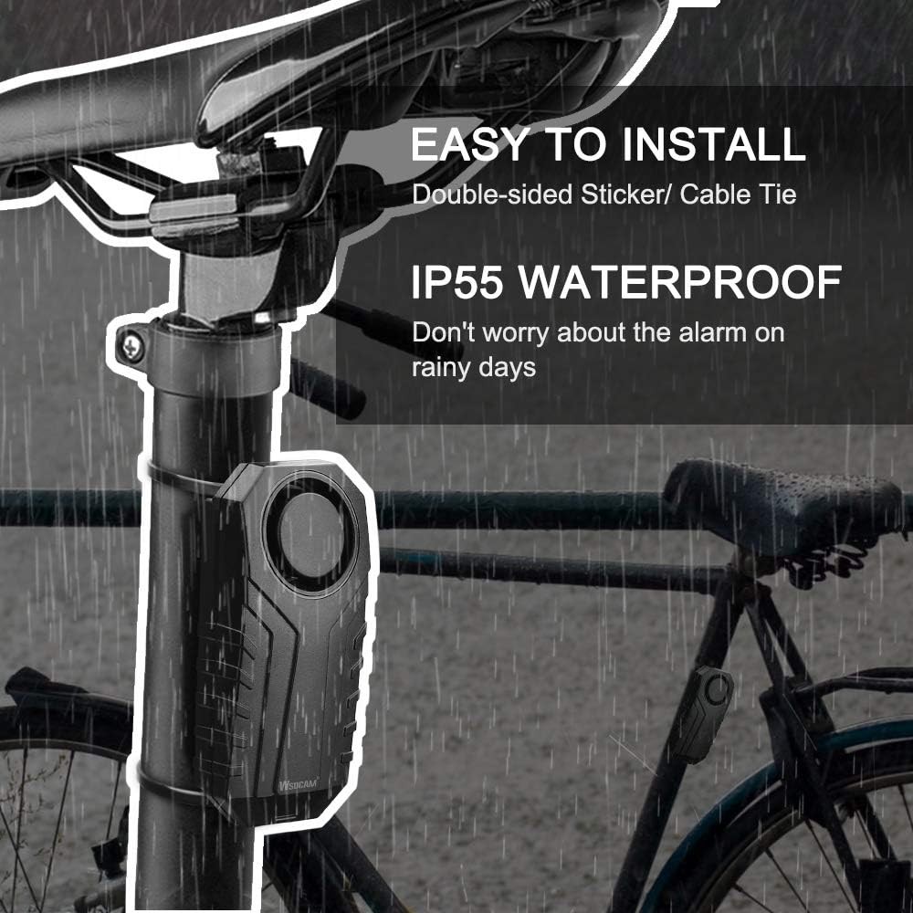 Bicycle Anti-Theft Alarm (with Remote Control) Two-Piece Set