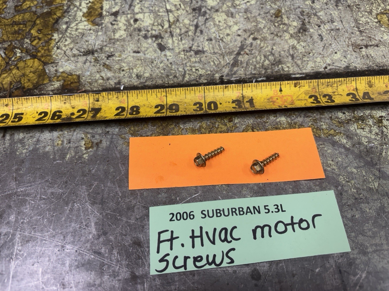 03-06 GM Truck Front HVAC Motor Mounting Screws Set Of 2