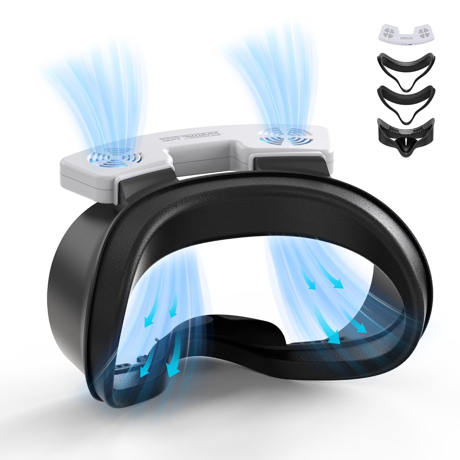 Facial Interface Cooling Fan for Meta Quest 3S Accessories Relieve Lens Fogging