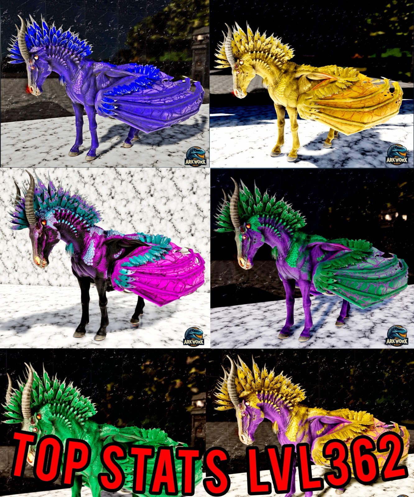 🦖ARK Survival Ascended DREADMARE DREADSTALLION New Top Stats PVE PS5/XBOX/PC