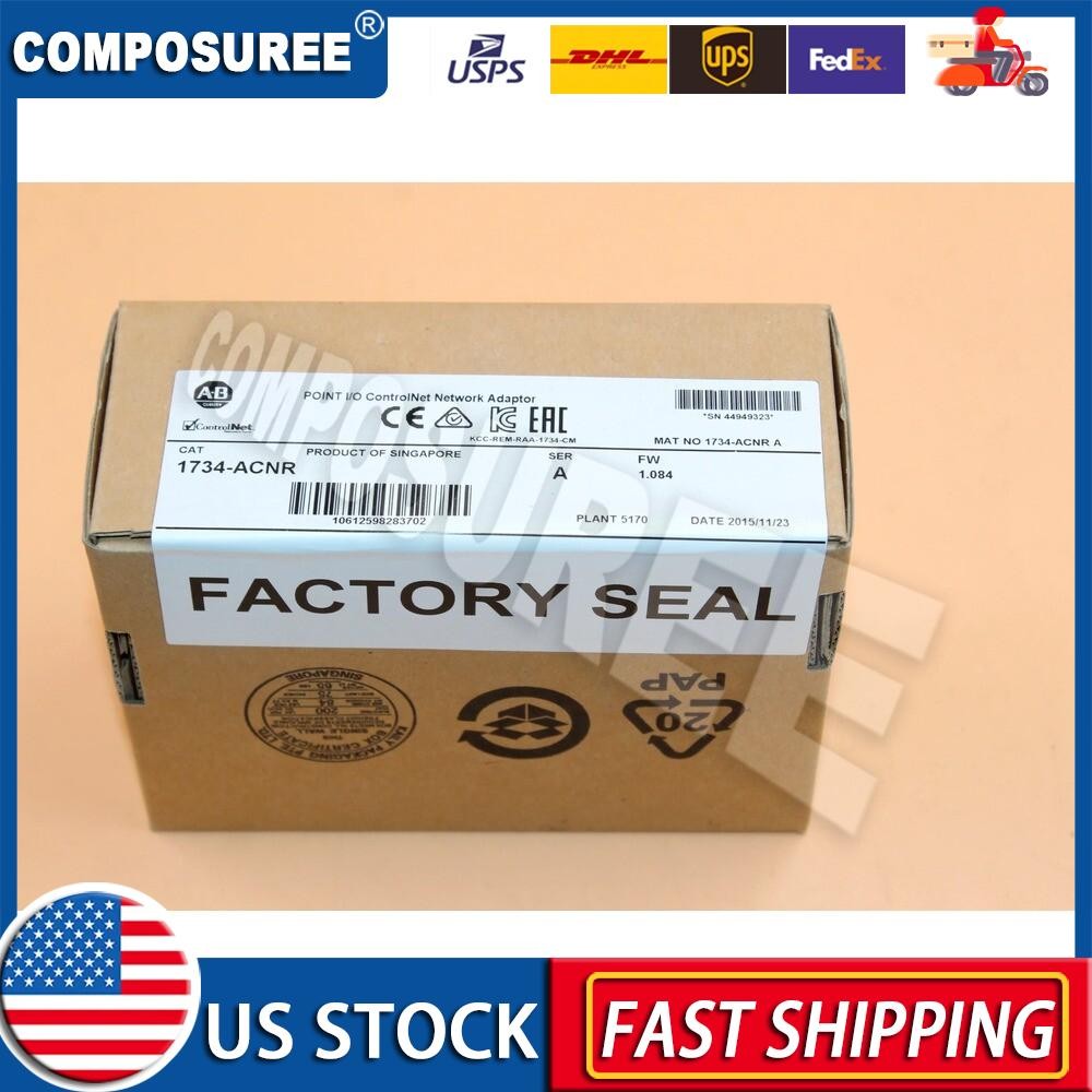 New Factory Sealed AB 1734-ACNR Point I/O ControlNet Network Adapter US Free Tax