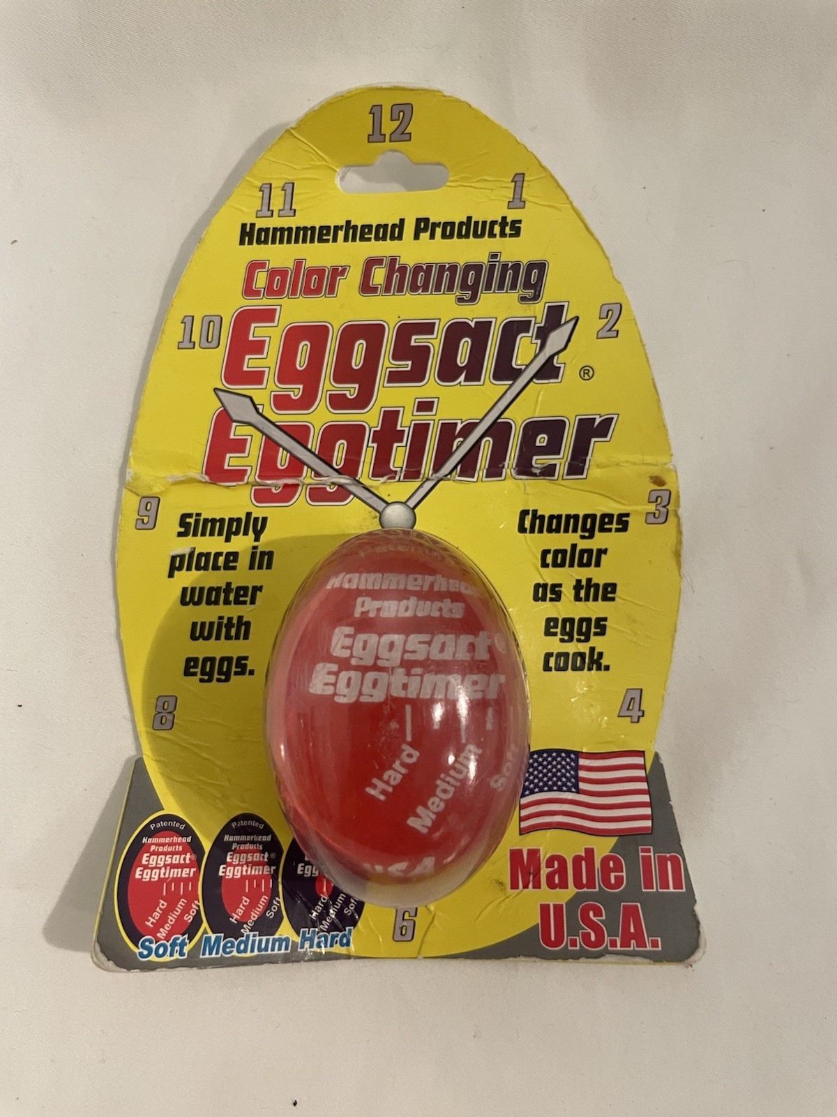 Color Changing Eggsact Eggtimer Mechanical Timer Red Plastic