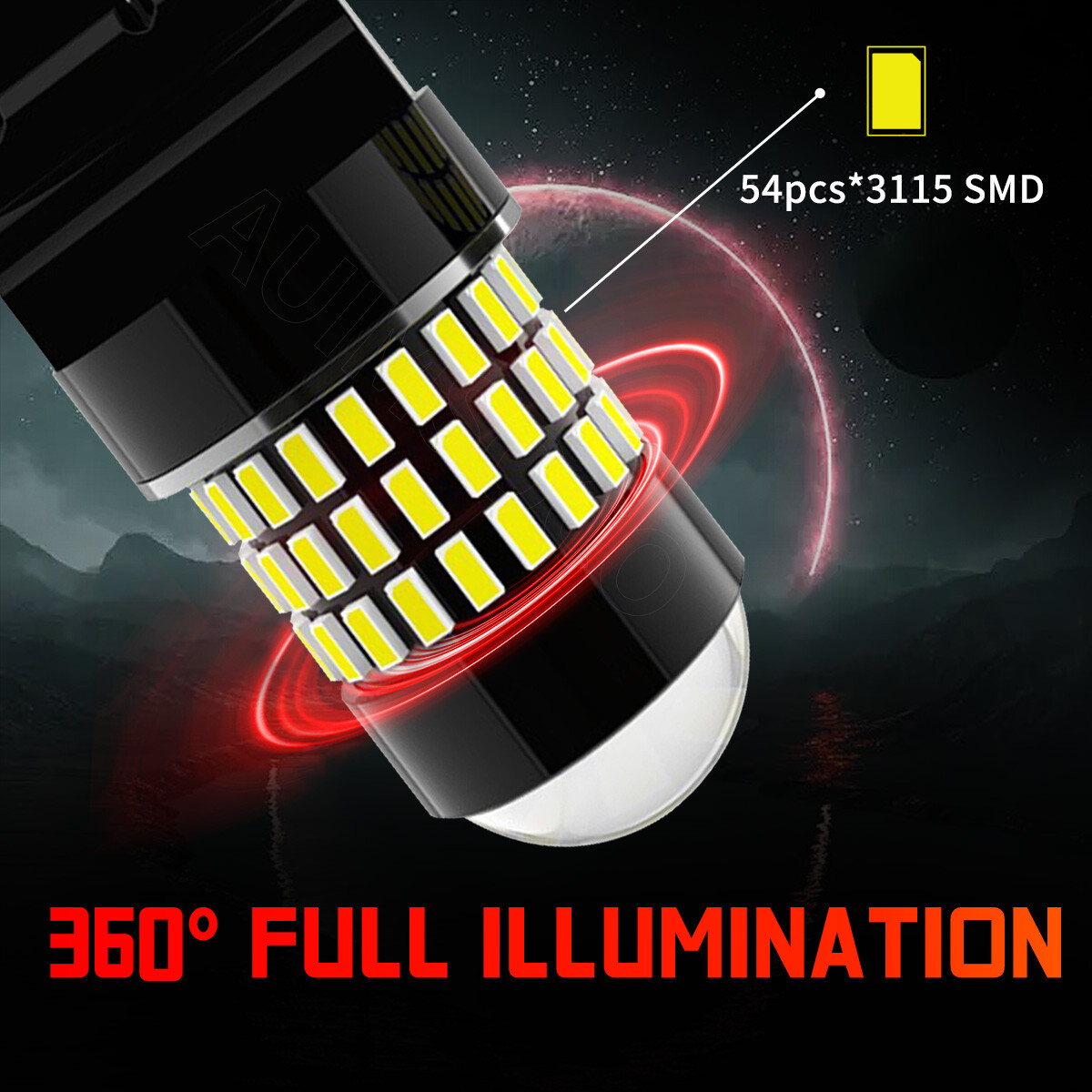3157 3156 Super Bright LED Reverse Backup Light Bulbs 6000K Super Bright White