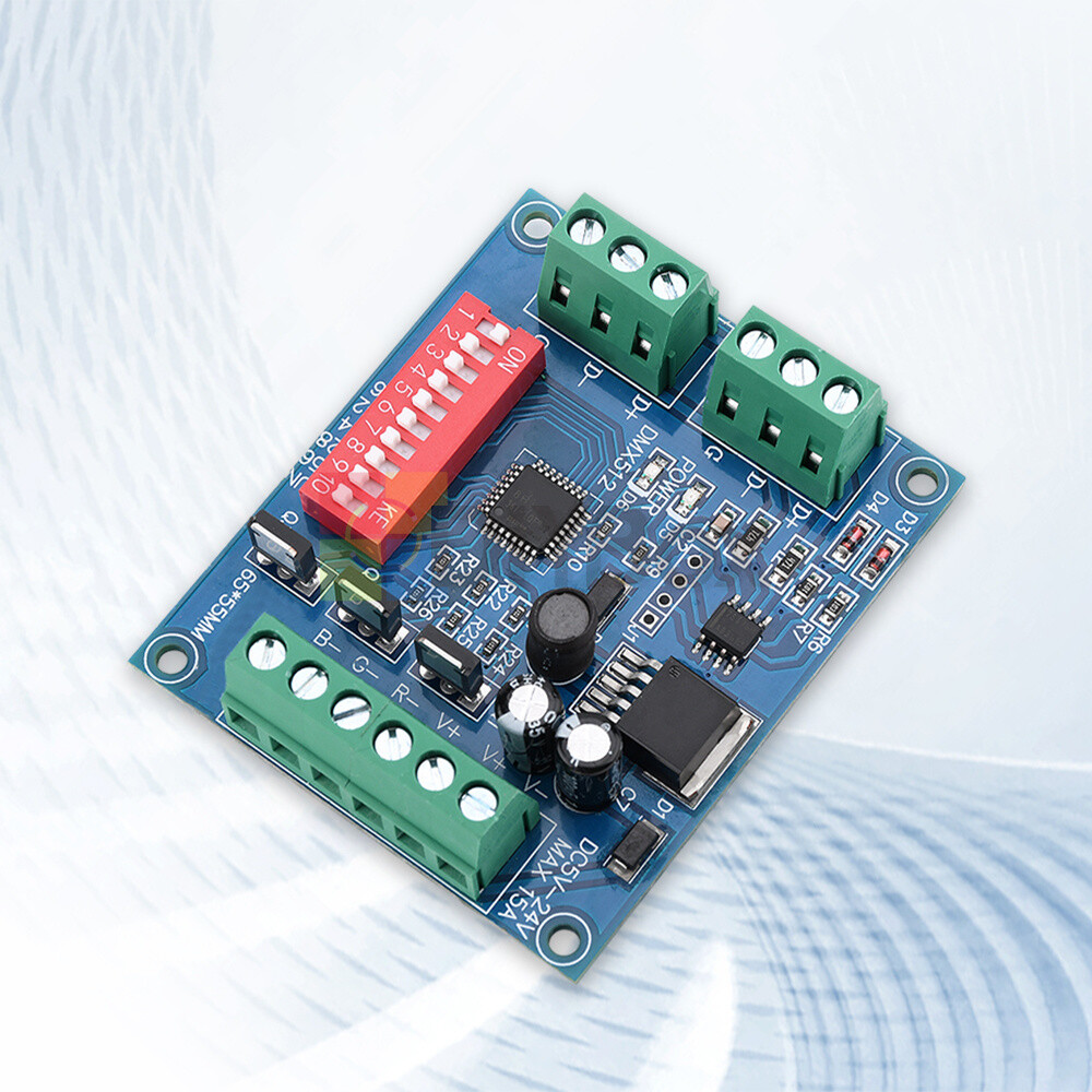 Decoder DMX512 3 Channel RGBW Controller Board LED Stage Lighting CMOS Output