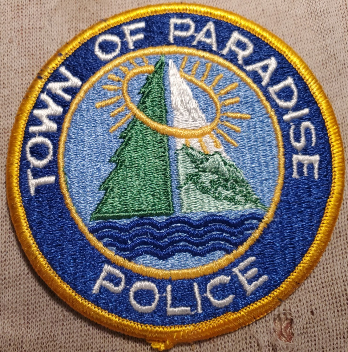 CA Town of Paradise California Police Shoulder Patch