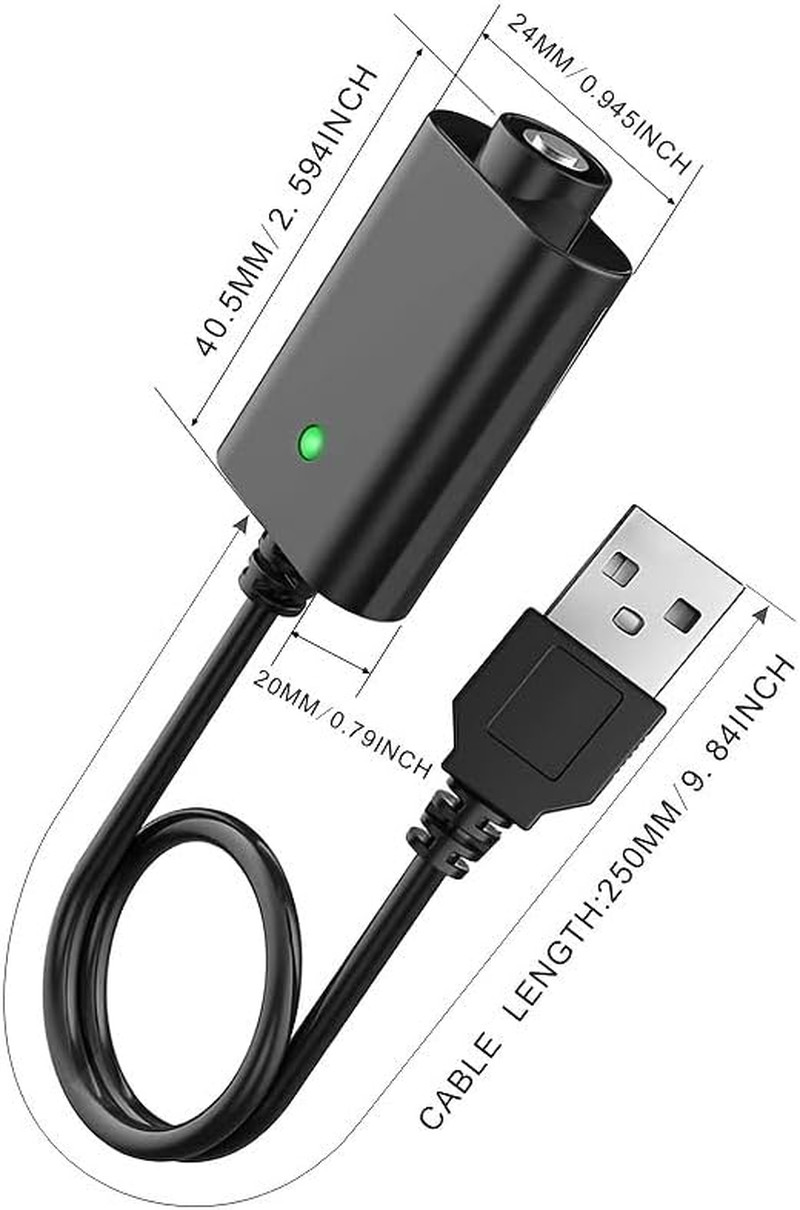 Smart USB Charger Cable with LED Indicator and Overcharge Protection, 3 Pack