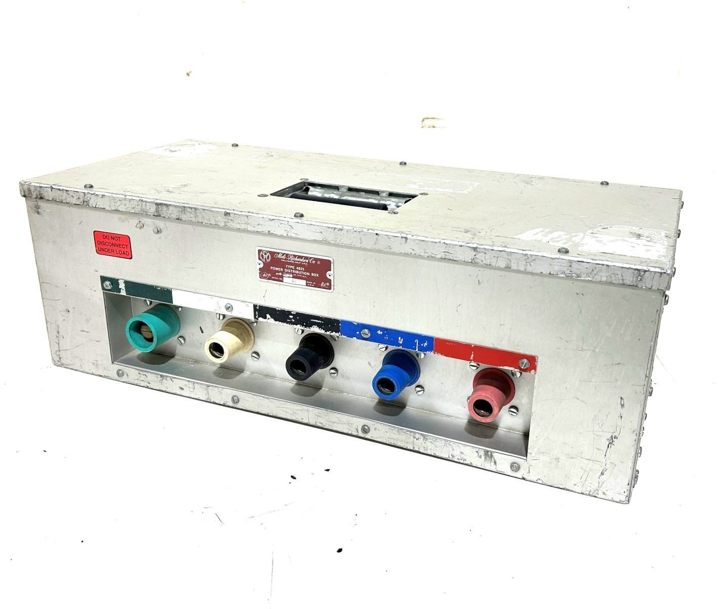 Mole-Richardson 100A 3 Phase Distro Box, Cam Feed Thru, Stage Pin, Type 4621