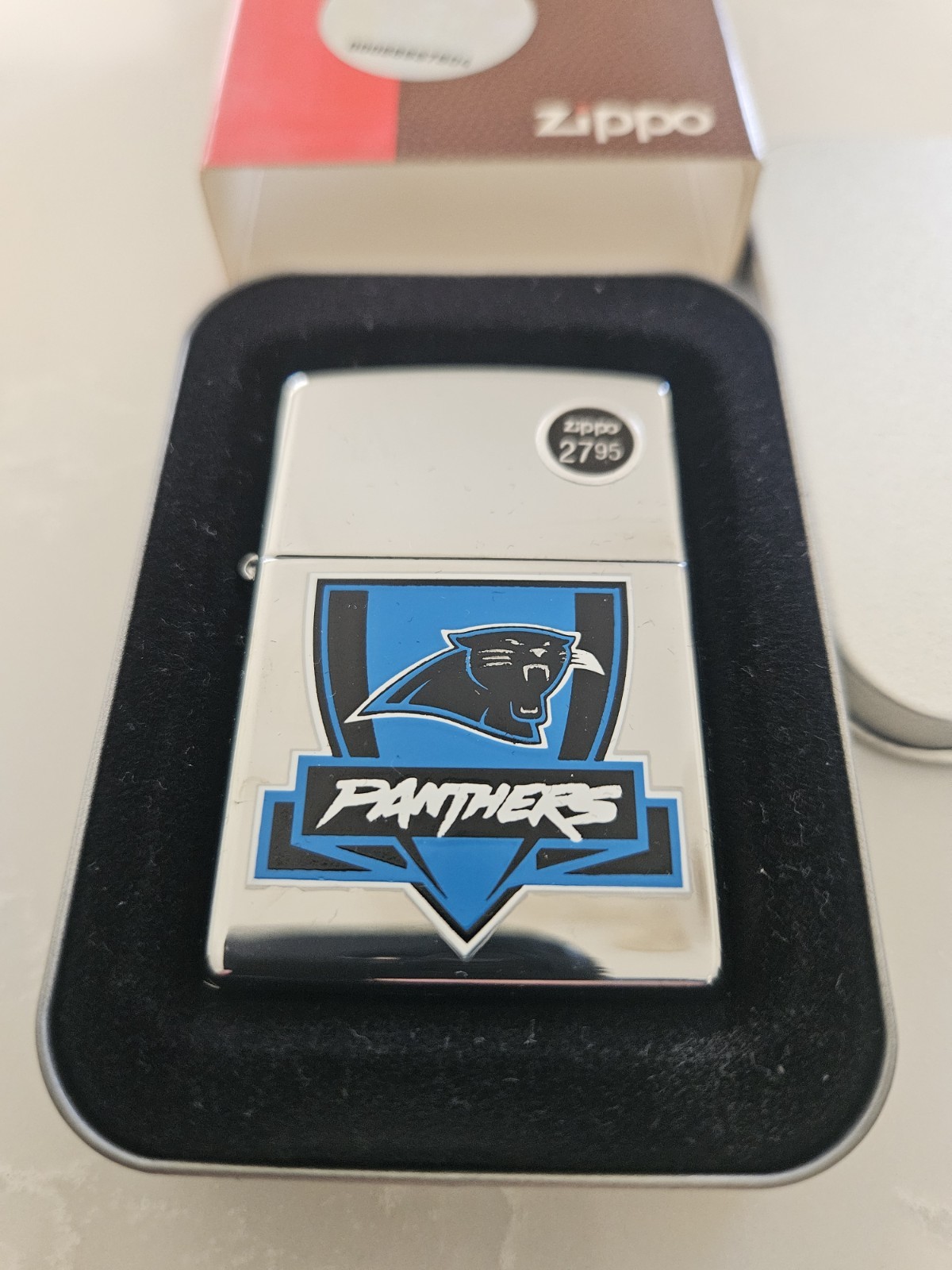 Carolina Panthers ZIPPO Lighter  MINT IN BOX