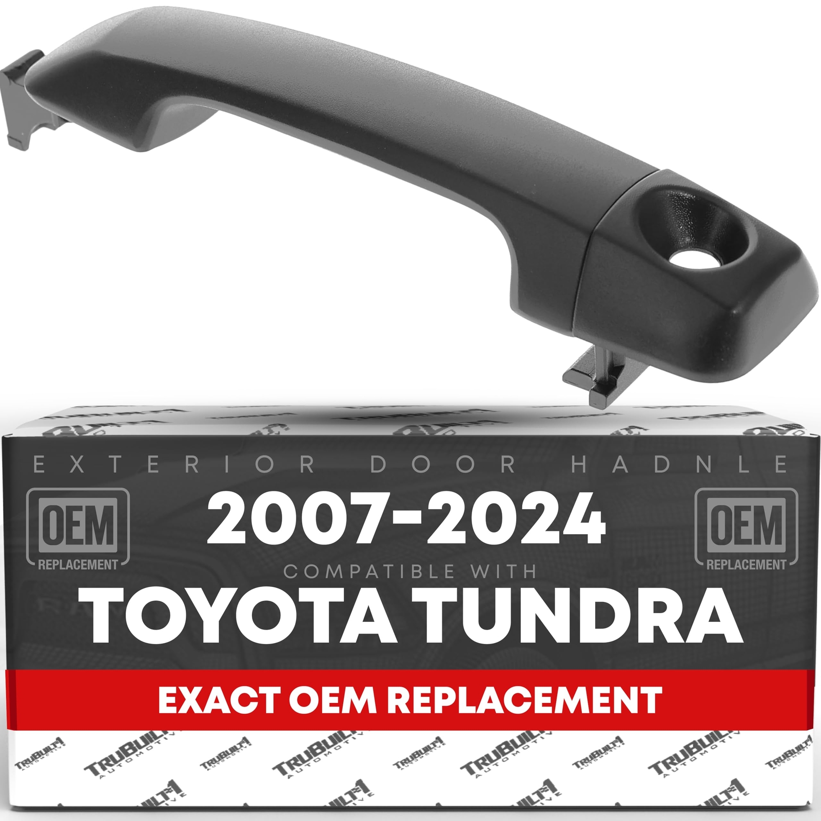 Driver Door Handle for Tundra - Black, w/ Keyhole - Front Driver Side Handle