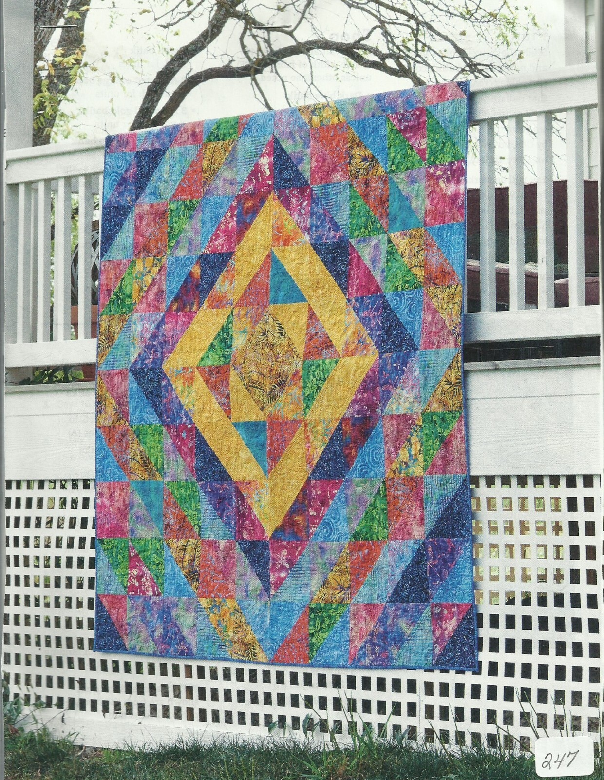 C0757   RAINBOW RIOT  QUILT PATTERN/INSTRUCTIONS