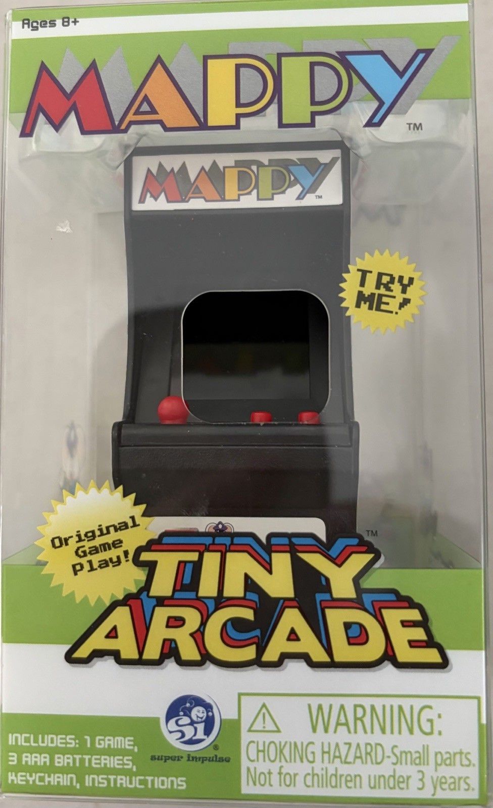 Tiny Arcade Mappy Handheld Electronic Game World's Smallest Arcade. Tested/Works