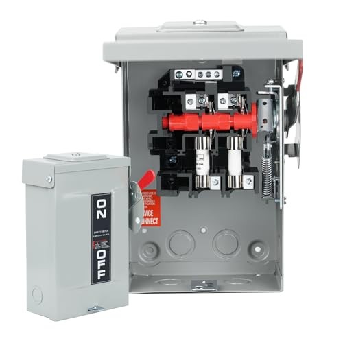 mp 110/240V 2 Wire Fusible Heavy Duty Safety Switches，Ac Disconnect 2P 30A