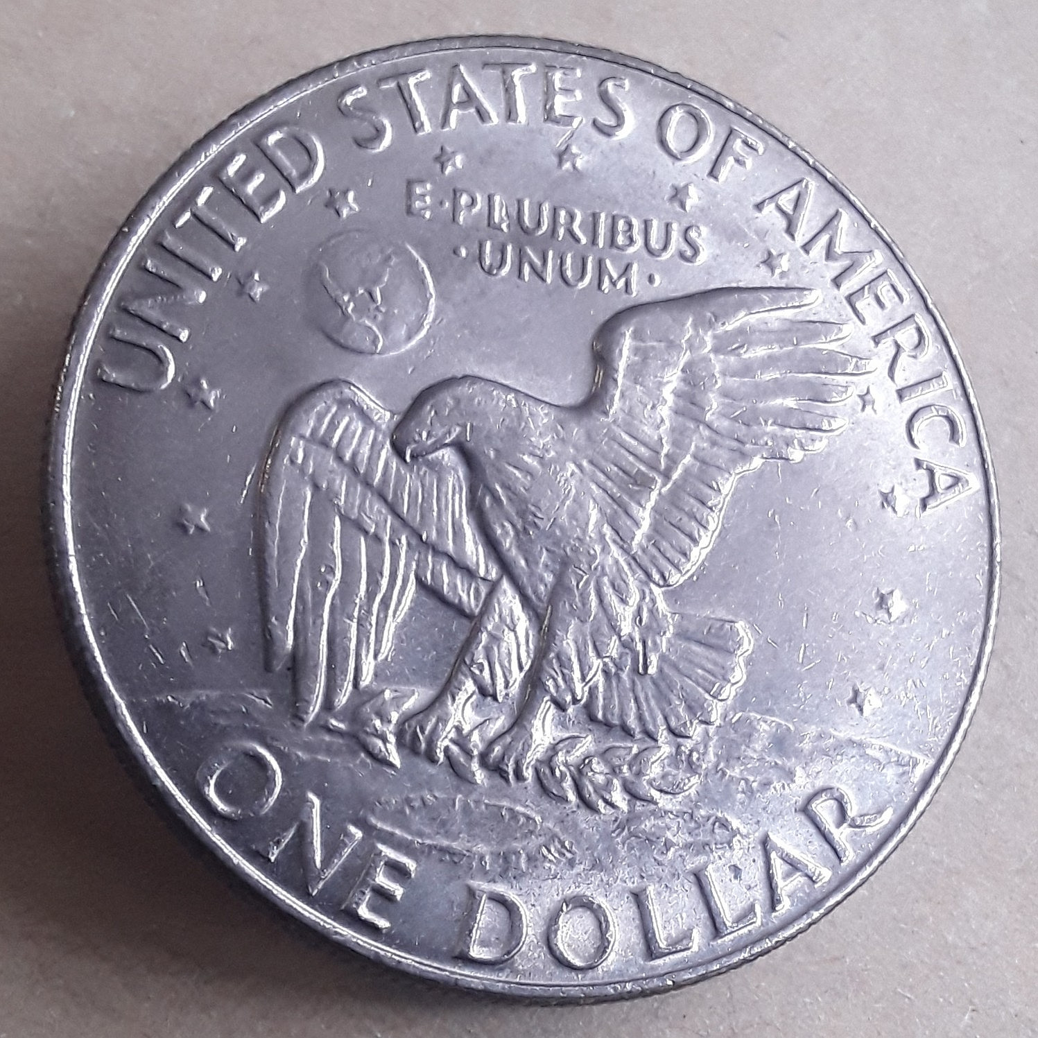 1978 D U.S.A $1 SILVER Ag .400 24.59g "EISENHOWER" THE APOLLO 11 MISSION KM# 203
