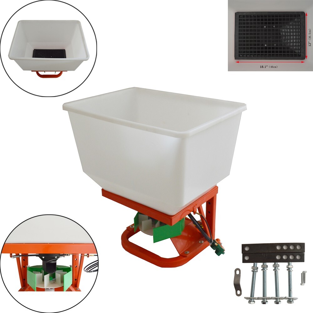 12V Tractor Front Electric Fertilizer Spreader ATV Broadcast Spreader