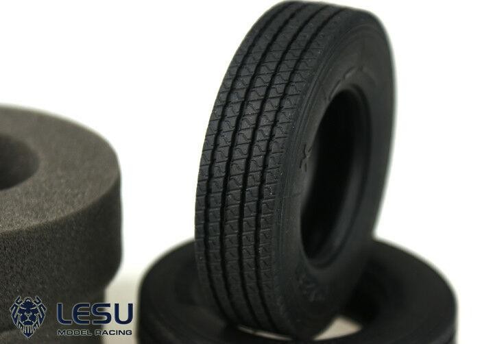 US Stock LESU Rubber Tires For 1/14 RC Tractor Truck Tamiya DIY Car Model Parts