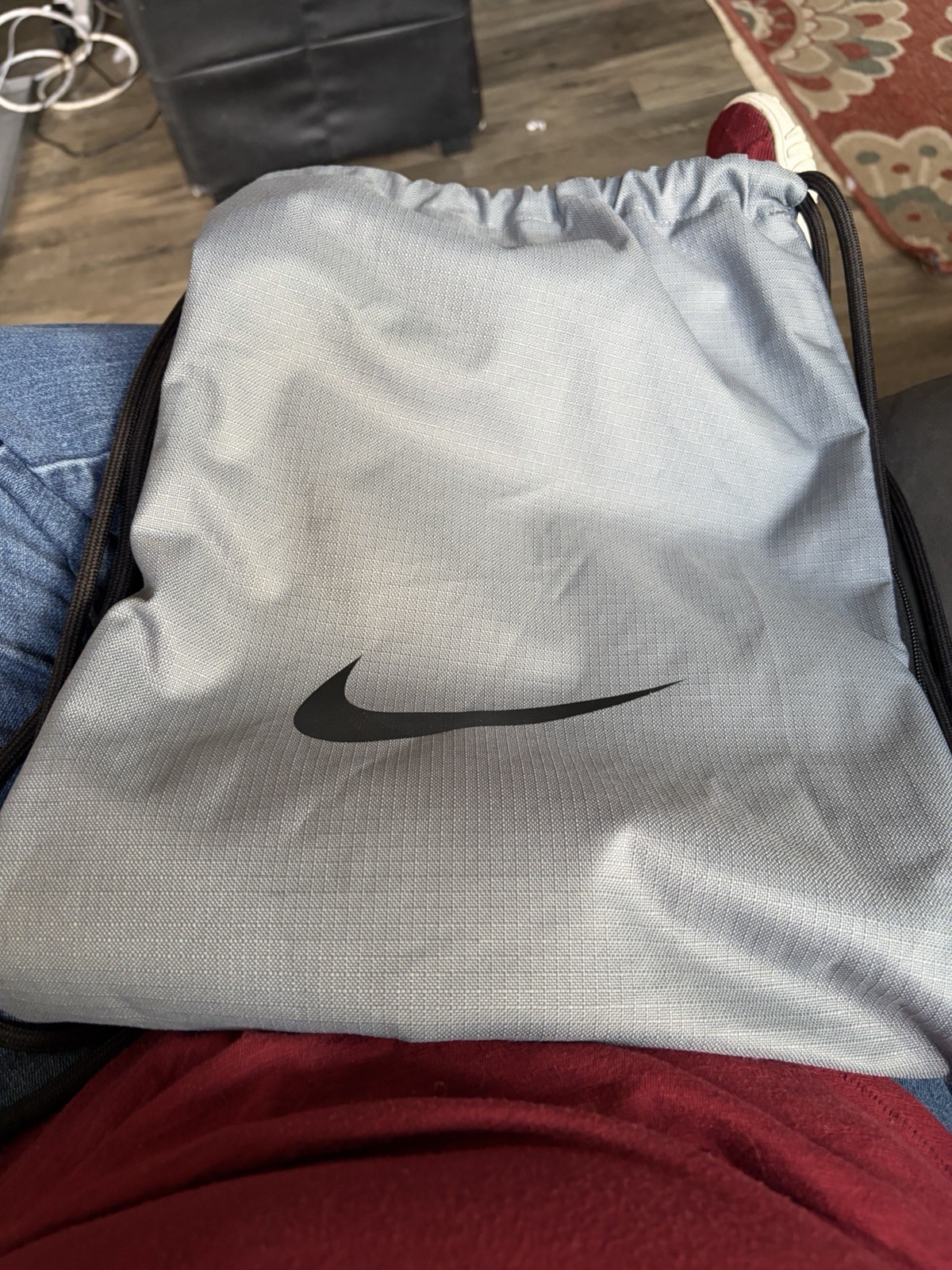 Nike Drawstring Cinch Sack Tote Sport Bag Green