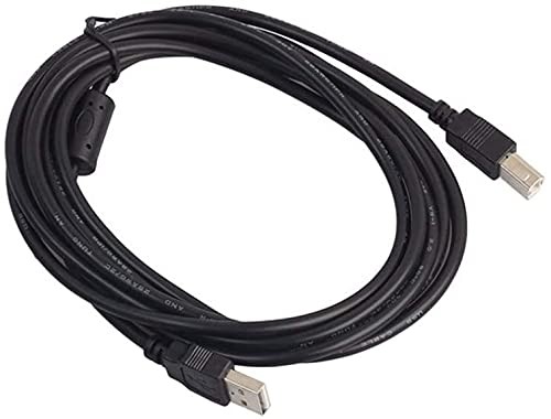 MIDI Controller USB Cable B Cord Compatible 3 meters, Black