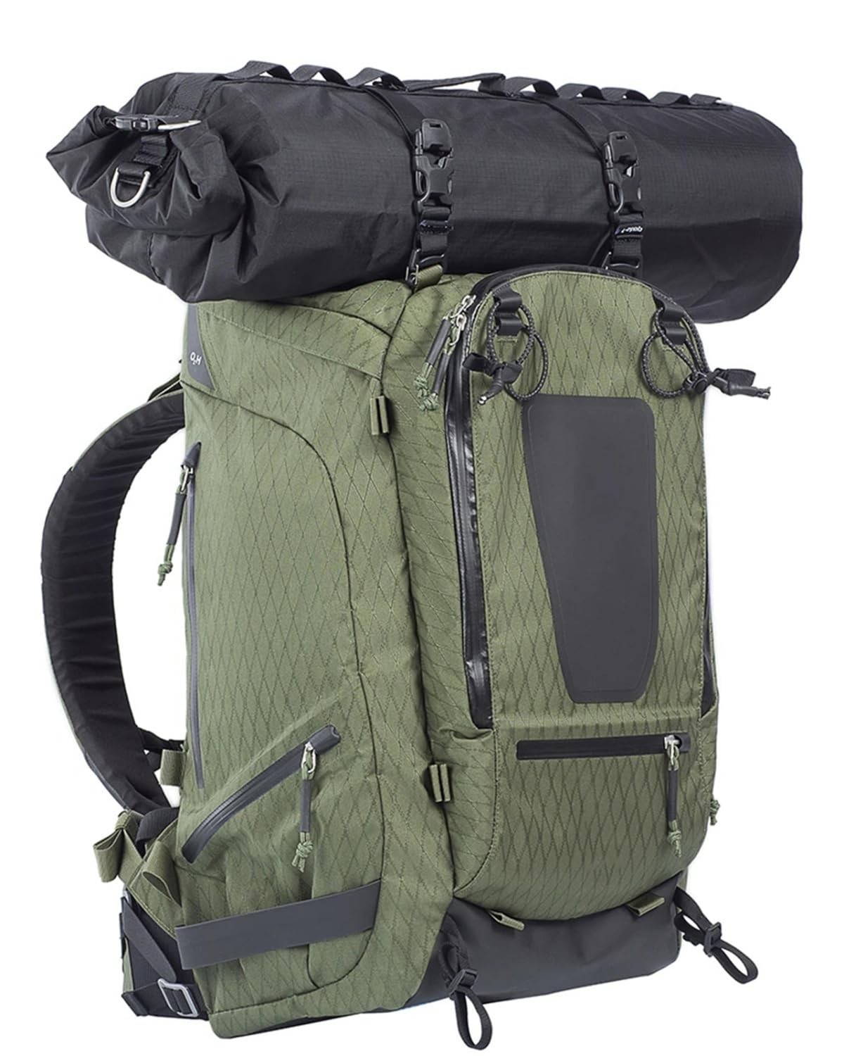 NatCasa 2 Pcs MOLLE Backpack Straps Rush Tier System Molle 23IN, Black 2Pcs