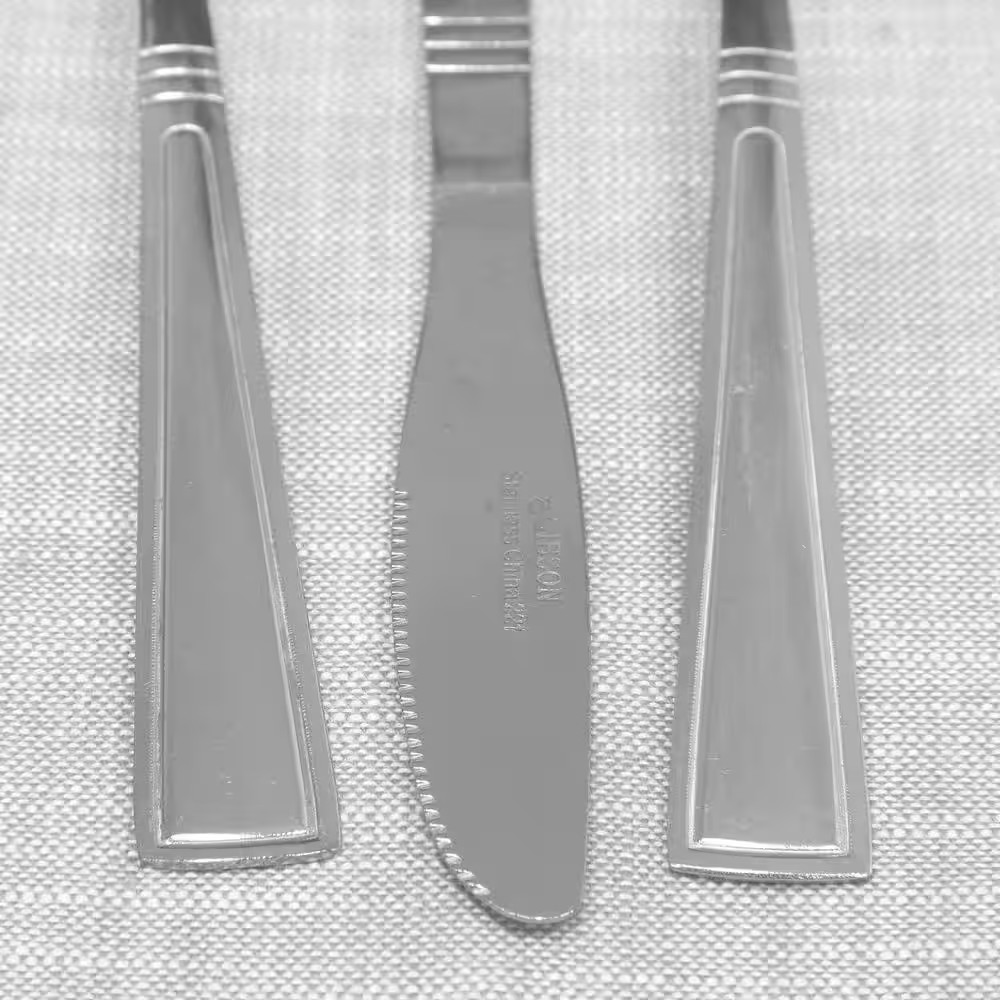 Creston 20 Piece Stainless Steel Flatware Set with Tumble Finish