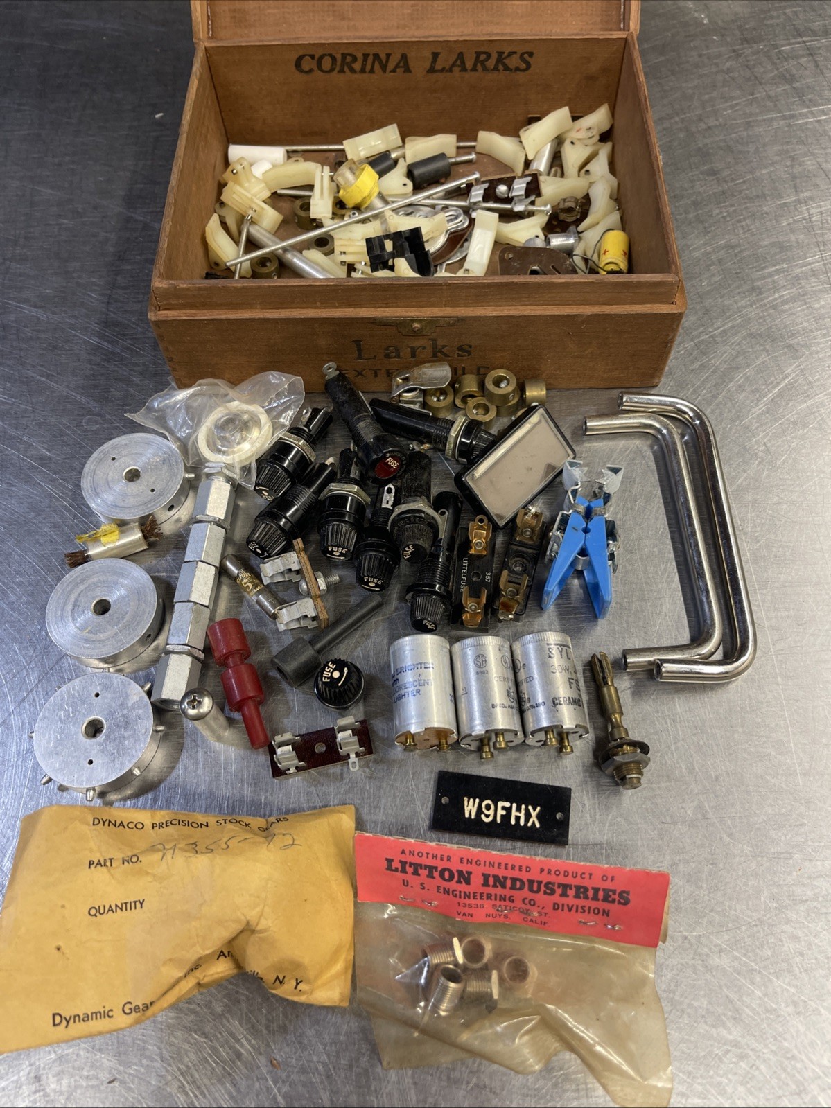 Vintage Lot Electronics Parts Fuse Holders Relays  Ham Radio Components
