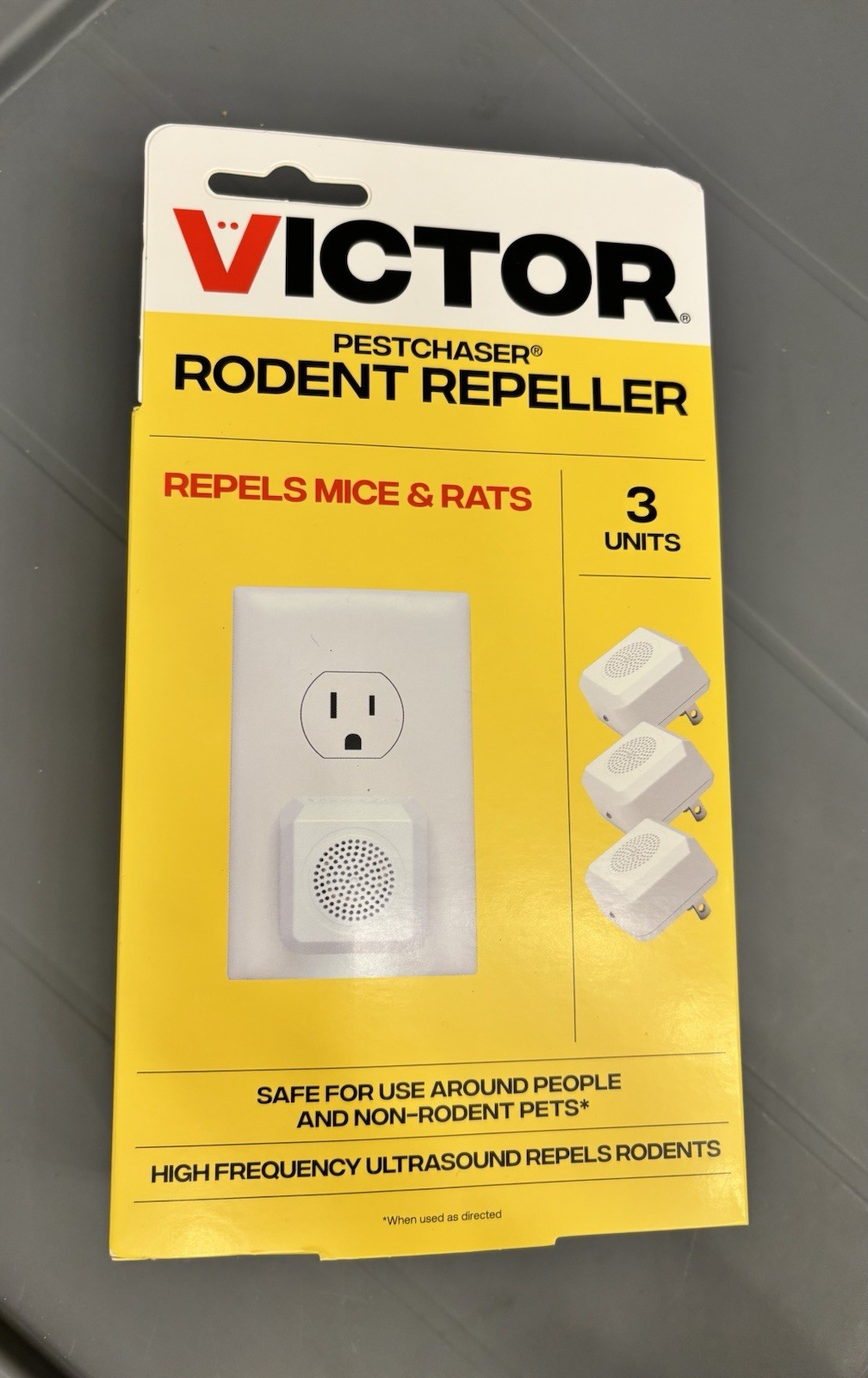 Victor Pestchaser Mini Rodent Repeller 3 Units Pack