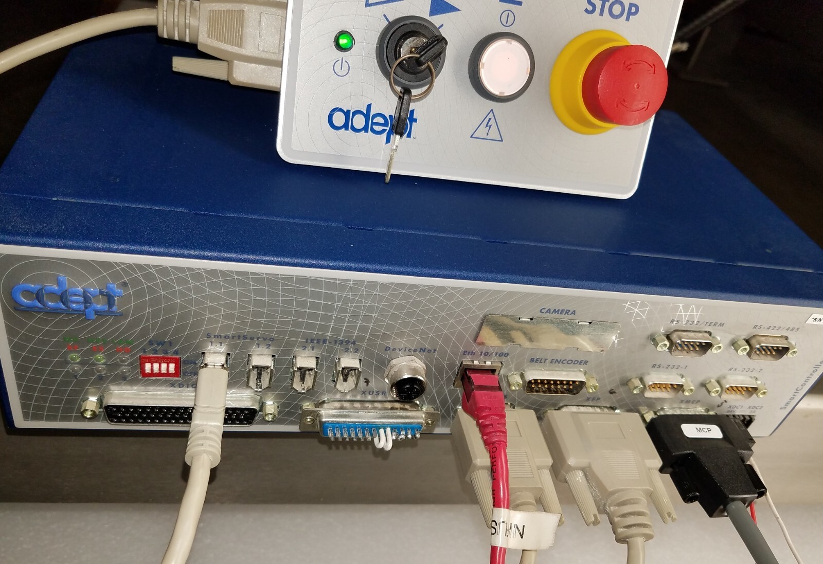 ADEPT OMRON QUATTRO PARALLEL ROBOT S650H 07136-100 SMART CONTROLLER CX 128MB