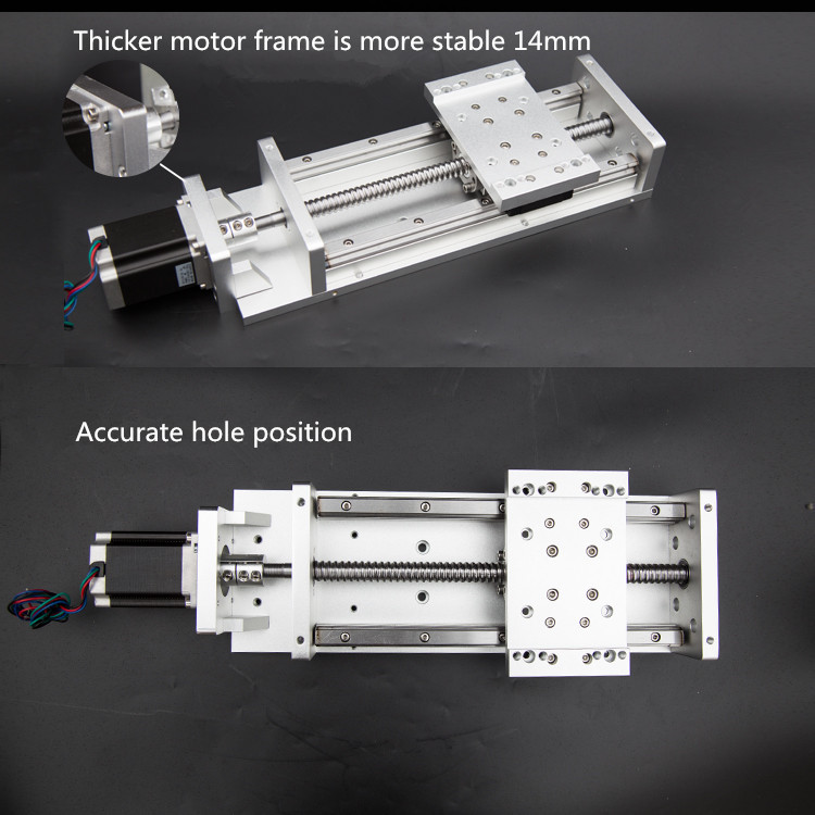 Heavy TH20 SUF1610-1000mm Stroke & 57 Motor Bracket Linear Rail Sliding Table