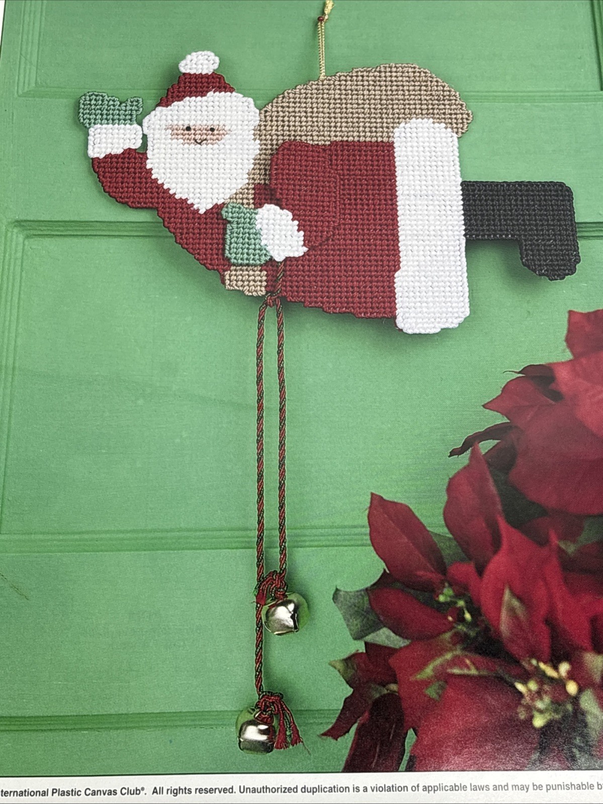 Santa Door Decor Annie's Attic Plastic Canvas Pattern Page