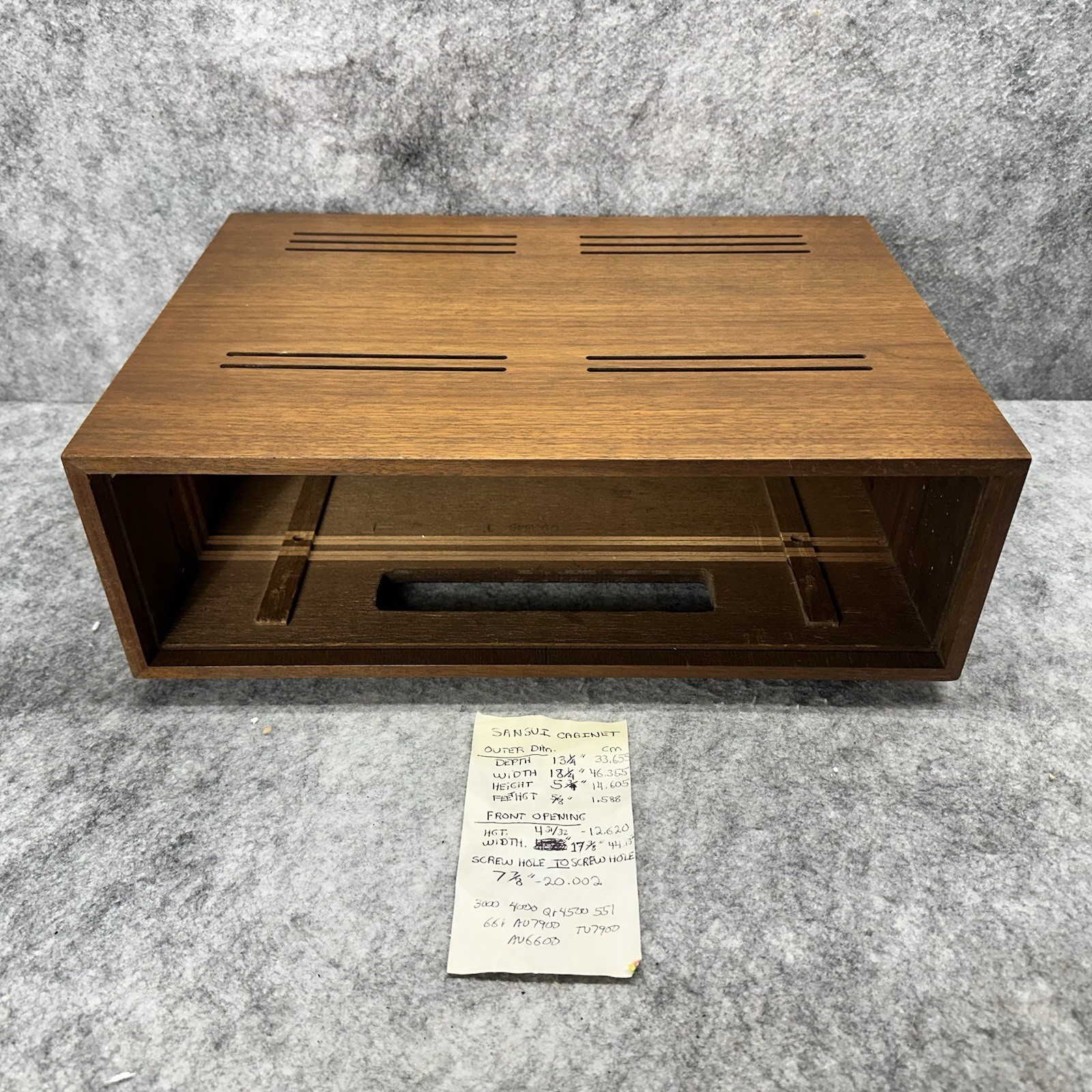 SANSUI RECEIVER WOOD CABINET. 3000 4000 QR4500 551 661 AU7900 TU7900 AU6600