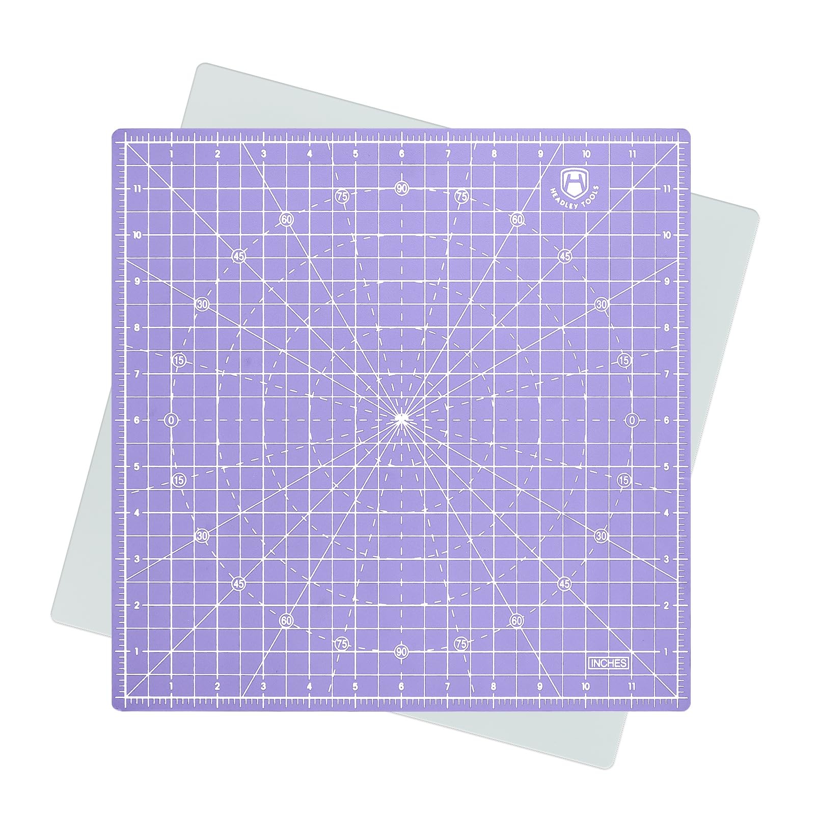 Headley Tools 12"x12" Rotating Self-Healing Cutting Mat 360-Degree for Crafts