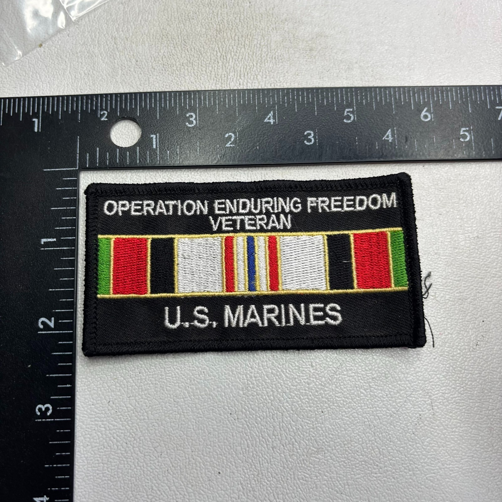 Military OPERATION ENDURING FREEDOM VETERAN U.S. MARINES Patch 62X9