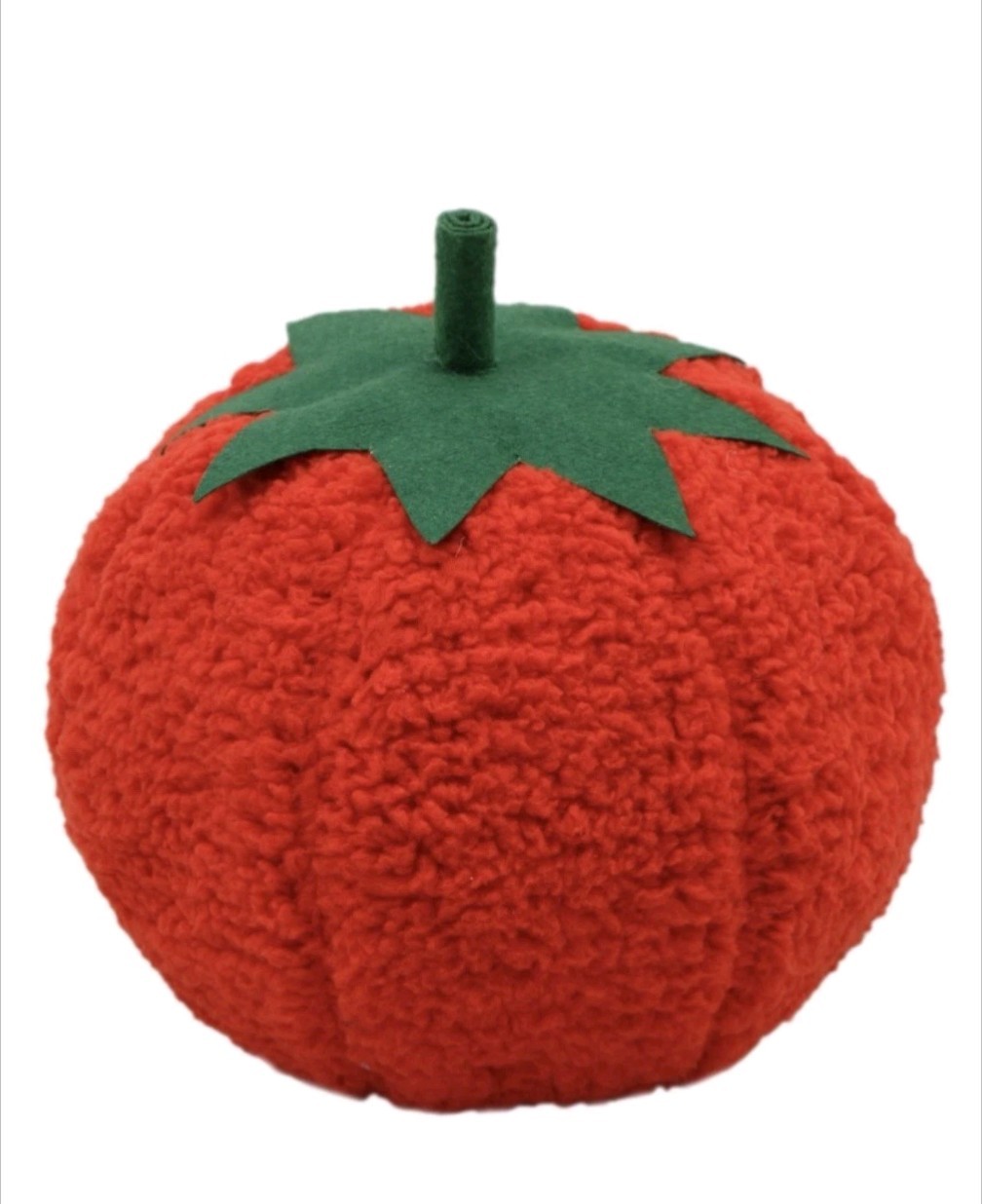 Tomato Shaped 8" x 8" Plush Sherpa Novelty Pillow | Bullseye's Playground™ | NWT