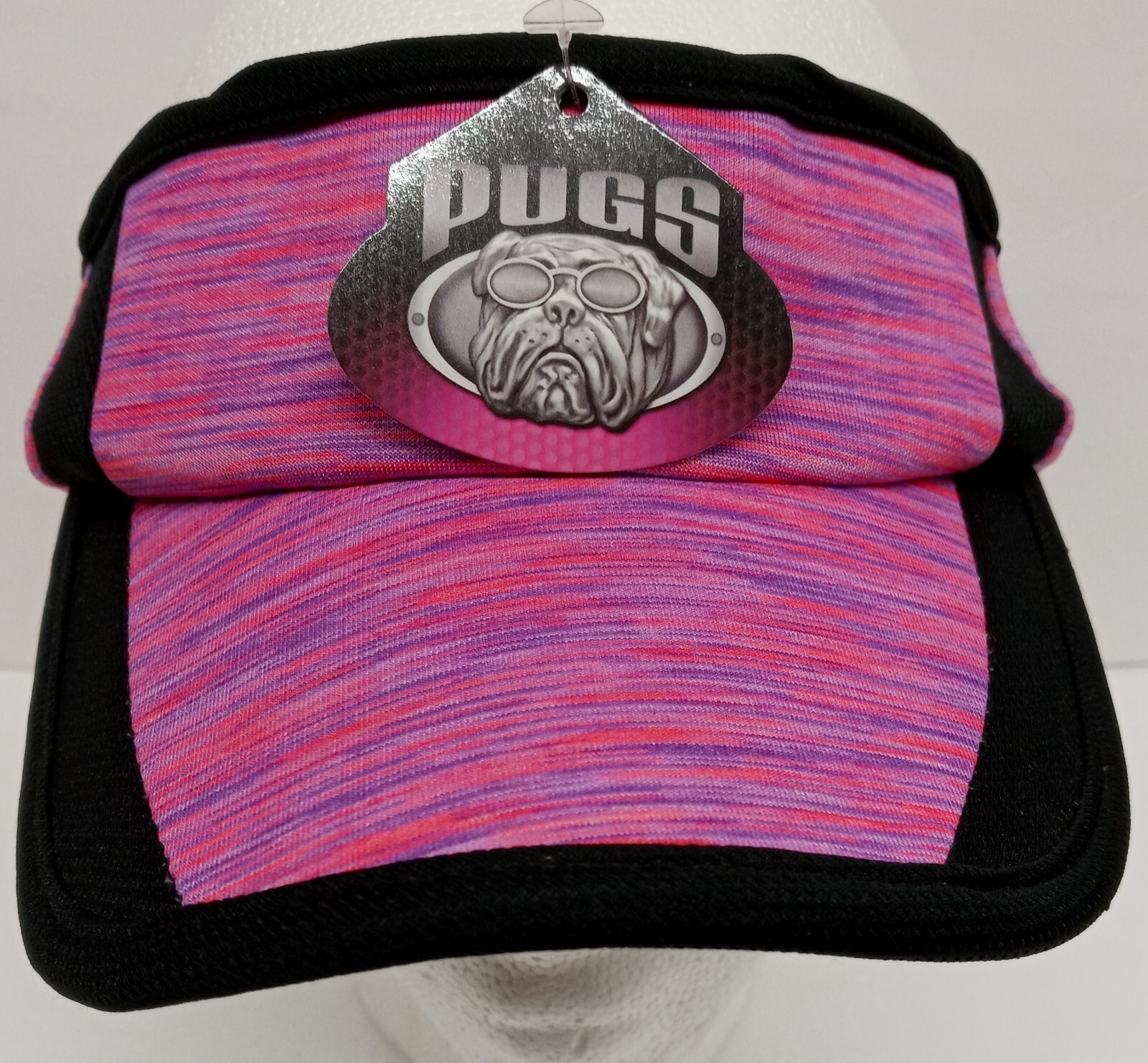 Pugs BCA Performance Visor Pink Multicolor Adjustable Fit..............3F