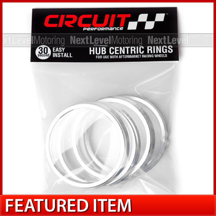 Circuit Performance 73.1 / 66.6 Aluminum Hub Centric Rings (Set of 4) FITS AUDI
