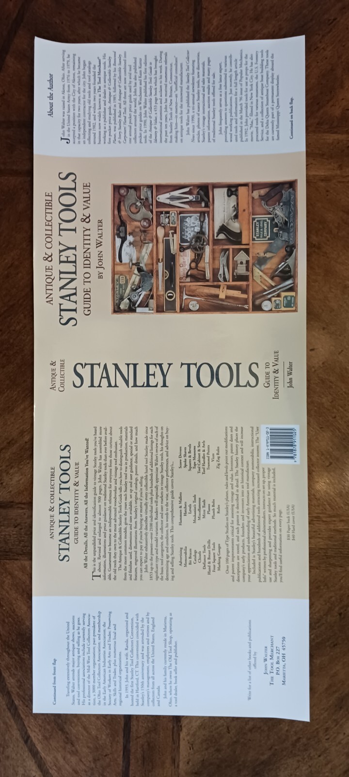 New DustCover for STANLEY TOOLS GUIDE To IDENTITY And VALUE, By John Walter