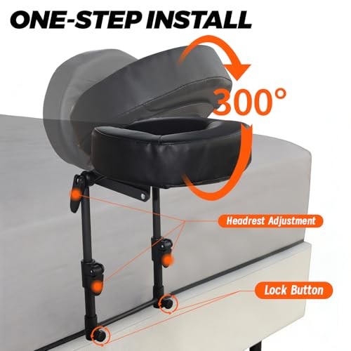 Massage Headrest for Bed Portable Face Down Pillow