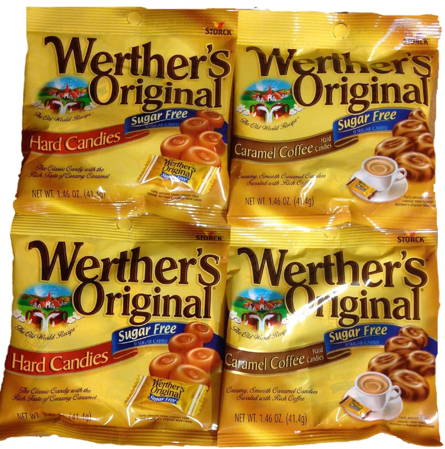 Original Sugar-Free Candies Bundle - 4 Items: Hard Candies and Caramel Coffee Ha