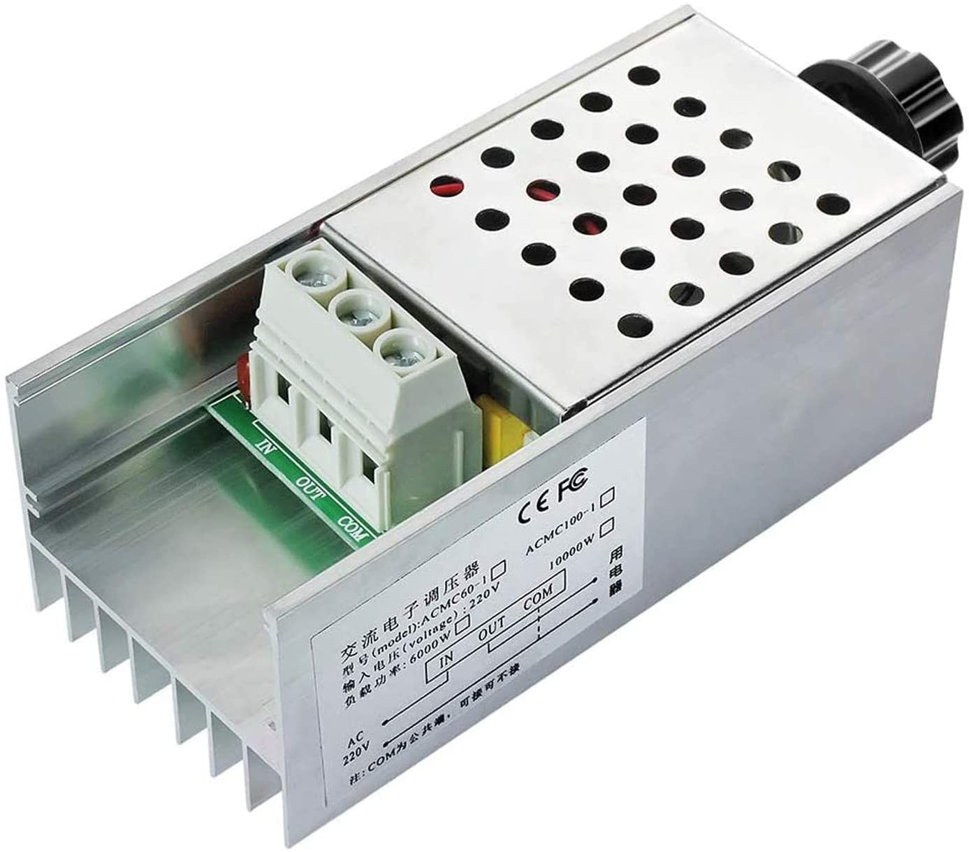 10000W High Power SCR Motor Speed Controller Voltage Regulator Dimmer