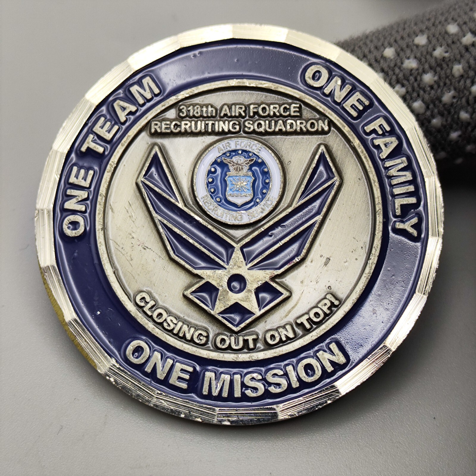 US Air Force 318th Recruiting Squadron Challenge Coin