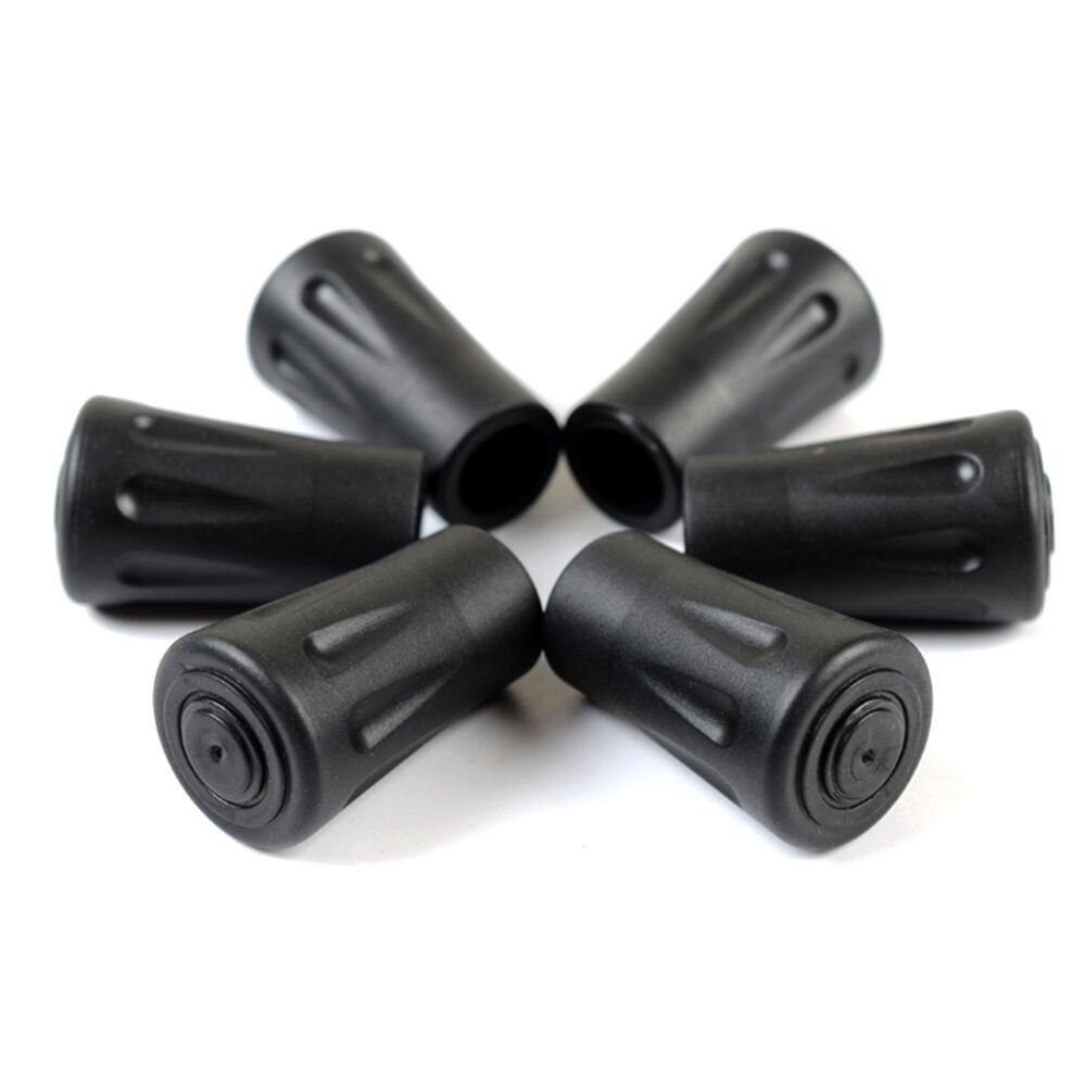 16 Pack Rubber Tips for Walking Sticks, Trekking Pole Replacement, Protectors