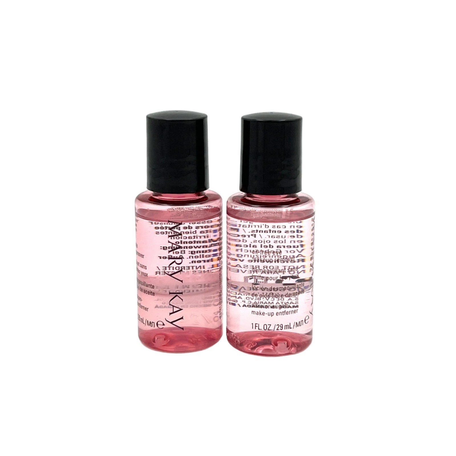 MARY KAY OIL-FREE EYE MAKEUP REMOVER~DELUXE/TRAVEL SIZE~LOT OF 2~DISCONTINUED!