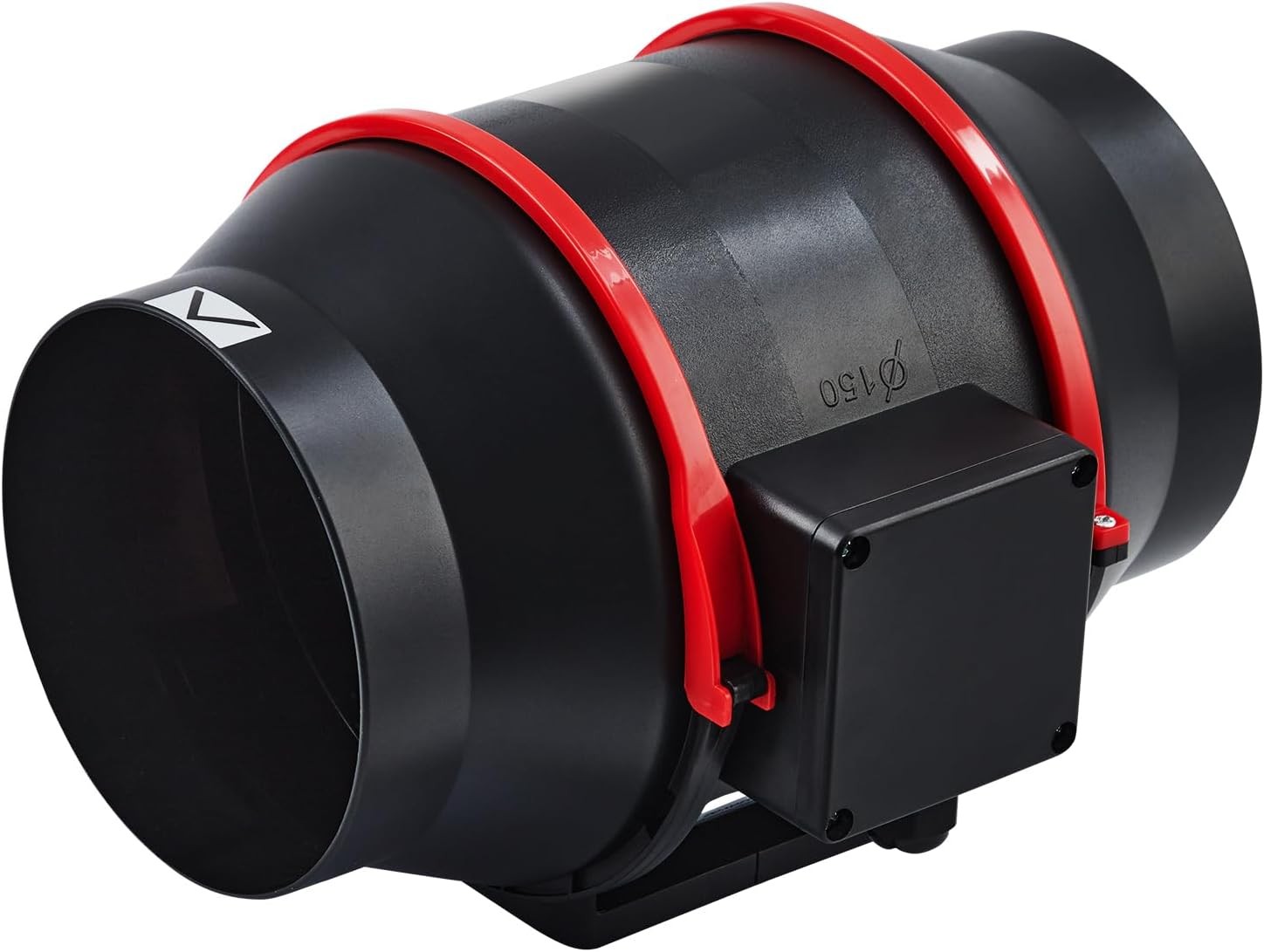6" Inline Duct Fan Variable Speed Controller HVAC Exhaust Blower Kit Ultra-Quiet